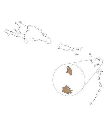 Map of Antigua & Barbuda